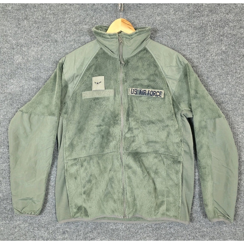 US Air Force Gen III Fleece Jacket Men SZ S Polartec Green Military USA Made